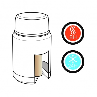 Logo trade promotional giveaway photo of: Swiss Peak Elite copper vacuum food container