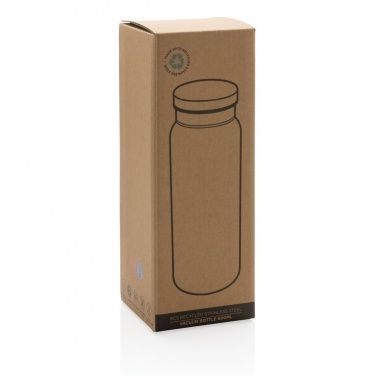 Logo trade business gift photo of: RCS Recycled stainless steel vacuum bottle 600ML