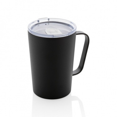 Logo trade promotional gifts image of: RCS Recycled stainless steel modern vacuum mug with lid