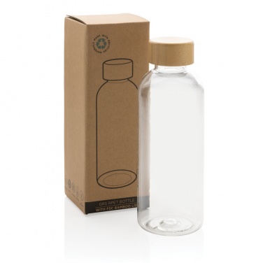 Logo trade advertising product photo of: RCS RPET bottle with bamboo lid