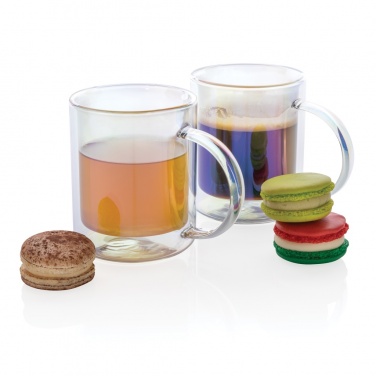 Logotrade promotional giveaways photo of: Deluxe double wall electroplated glass mug
