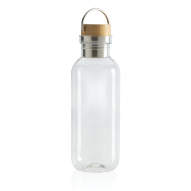Logotrade corporate gift image of: RCS RPET bottle with bamboo lid and handle