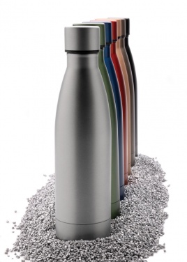 Logo trade promotional merchandise picture of: RCS Recycled stainless steel solid vacuum bottle