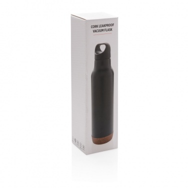Logo trade promotional giveaways image of: Cork leakproof vacuum flask