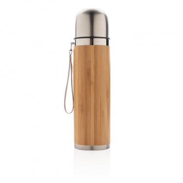 Logotrade business gift image of: Bamboo vacuum travel flask