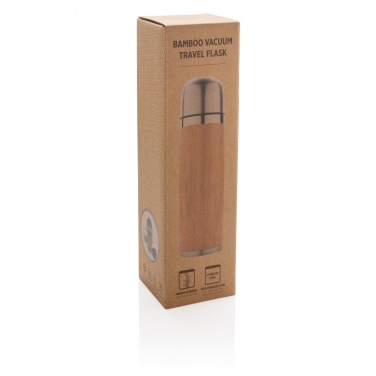 Logotrade advertising products photo of: Bamboo vacuum travel flask