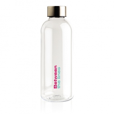 Logo trade promotional products image of: Leakproof water bottle with metallic lid