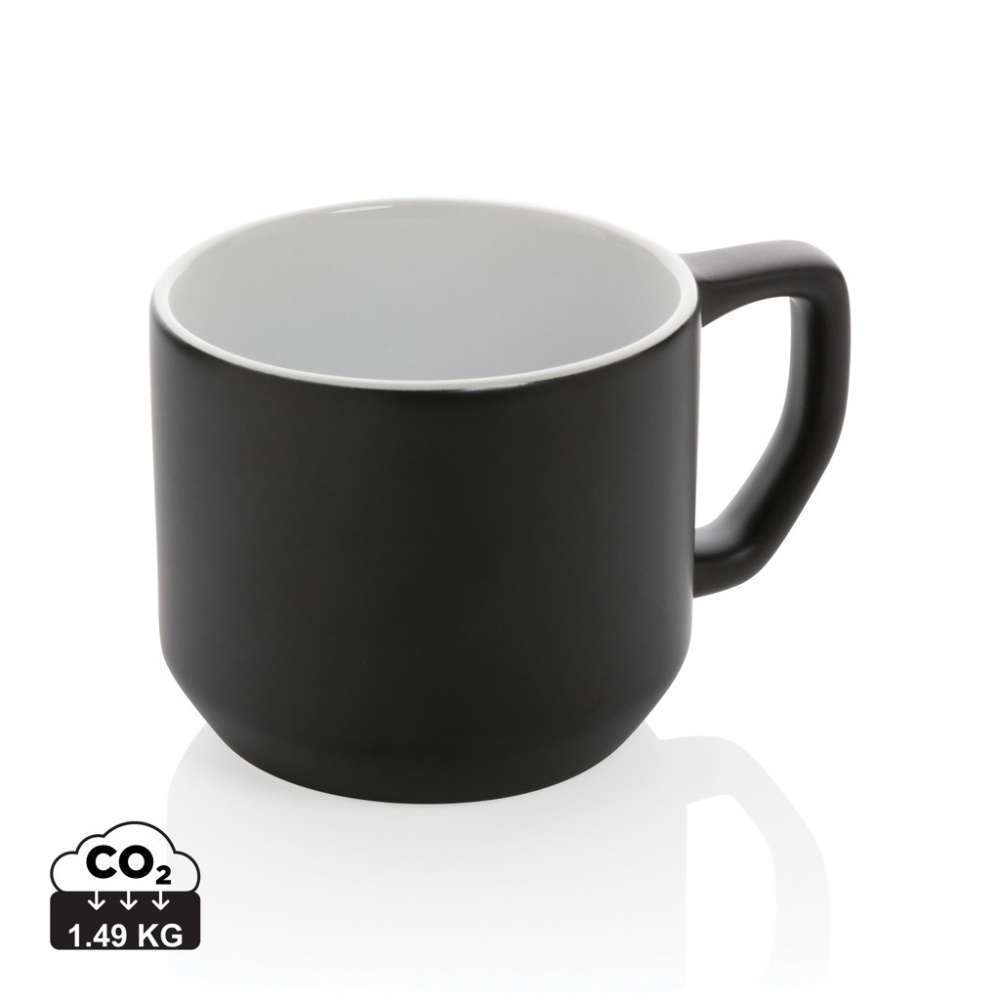 Logo trade promotional merchandise image of: Ceramic modern mug 350ml
