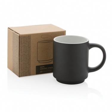 Logo trade corporate gifts image of: Ceramic stackable mug 180ml