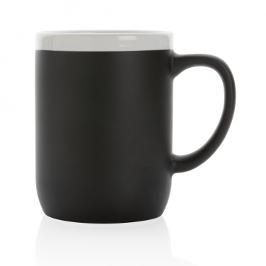 Logo trade promotional giveaway photo of: Ceramic mug with white rim 300ml