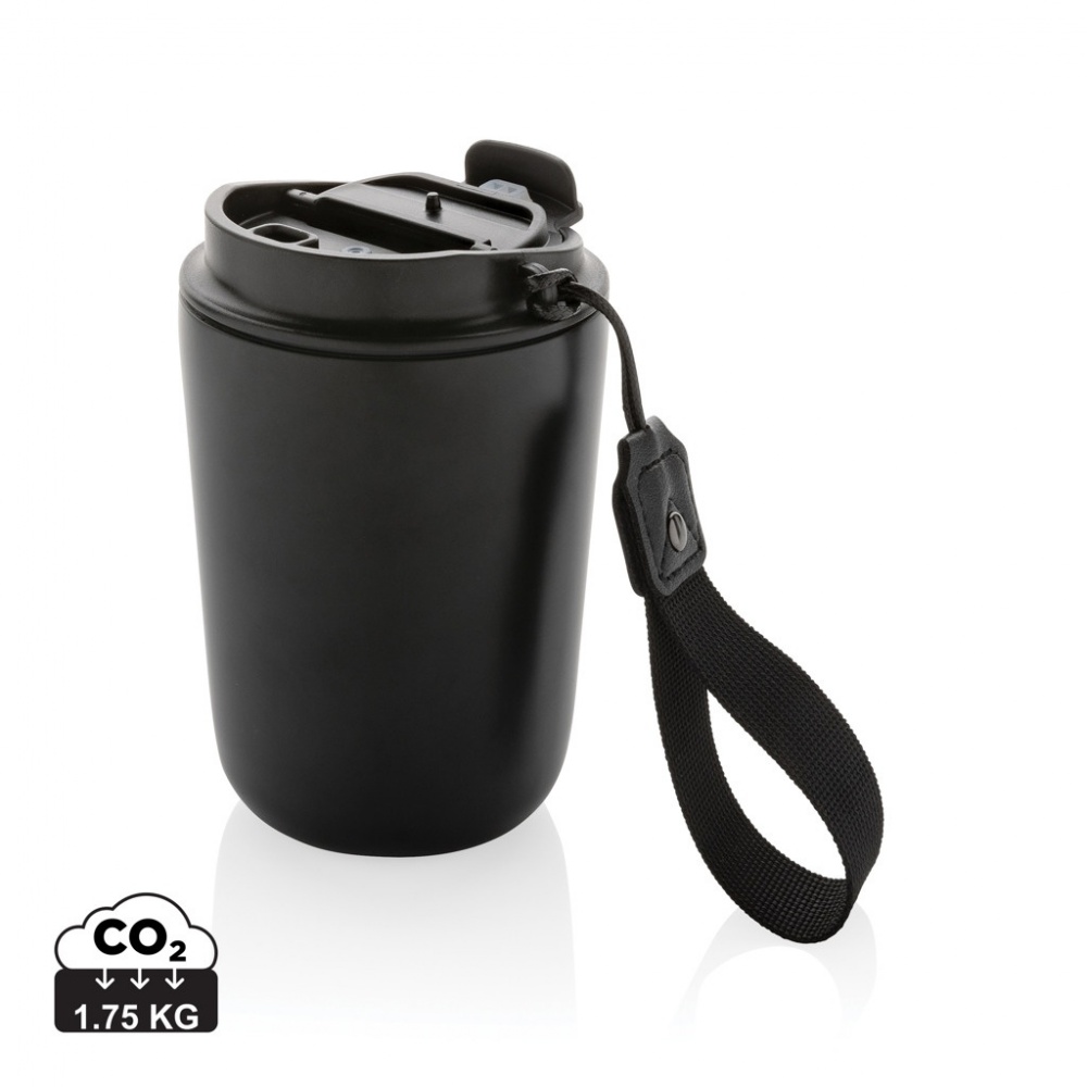 Logo trade promotional product photo of: Cuppa RCS re-steel vacuum tumbler with lanyard
