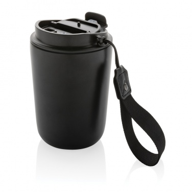 Logo trade promotional gifts image of: Cuppa RCS re-steel vacuum tumbler with lanyard