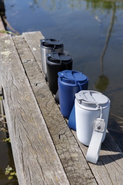 Logotrade promotional giveaways photo of: Cuppa RCS re-steel vacuum tumbler with lanyard