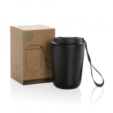 Logo trade promotional items picture of: Cuppa RCS re-steel vacuum tumbler with lanyard