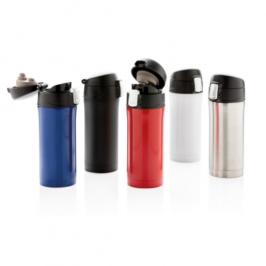 Logo trade advertising products image of: RCS Recycled stainless steel easy lock vacuum mug