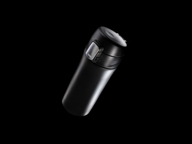 Logo trade promotional giveaways picture of: RCS Recycled stainless steel easy lock vacuum mug