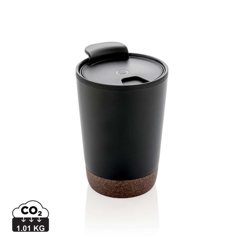 Logo trade promotional giveaway photo of: GRS RPP stainless steel cork coffee tumbler