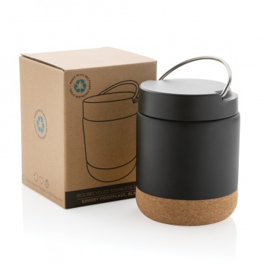 Logo trade corporate gifts picture of: Savory RCS certified recycled stainless steel foodflask