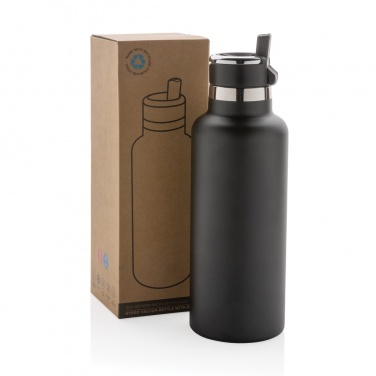 Logo trade promotional gifts image of: Hydro RCS recycled stainless steel vacuum bottle with spout