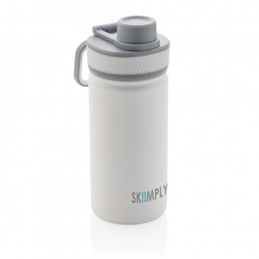 Logotrade business gift image of: Vacuum stainless steel bottle with sports lid 550ml