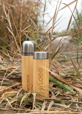 Logo trade promotional product photo of: Leak proof bamboo vacuum bottle