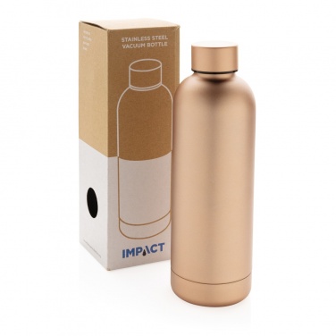 Logo trade promotional products image of: Impact stainless steel double wall vacuum bottle