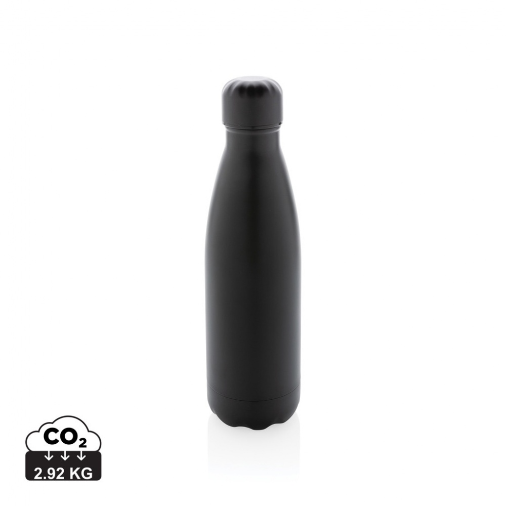 Logo trade promotional merchandise image of: Solid colour vacuum stainless steel bottle 500 ml