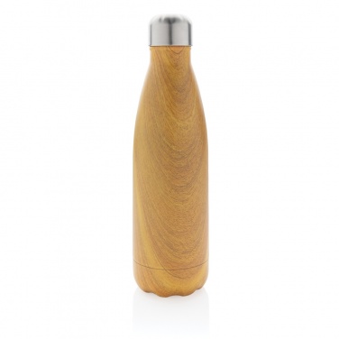 Logotrade advertising product picture of: Vacuum insulated stainless steel bottle with wood print