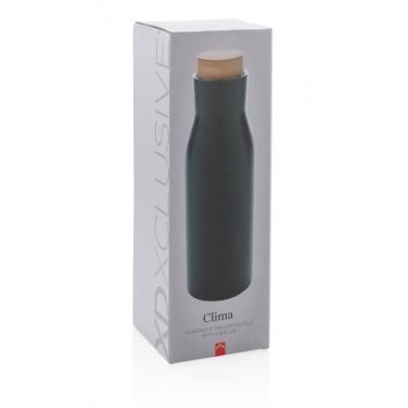 Logo trade promotional merchandise picture of: Clima leakproof vacuum bottle with steel lid