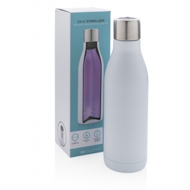 Logo trade promotional items picture of: UV-C steriliser vacuum stainless steel bottle