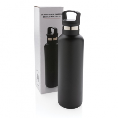 Logo trade promotional gifts image of: Vacuum insulated leak proof standard mouth bottle