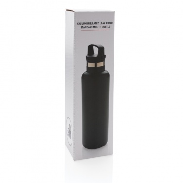 Logo trade promotional gift photo of: Vacuum insulated leak proof standard mouth bottle
