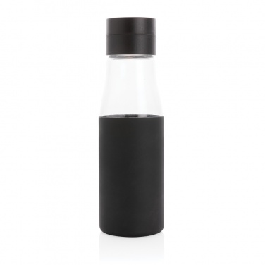 Logo trade advertising product photo of: Ukiyo glass hydration tracking bottle with sleeve