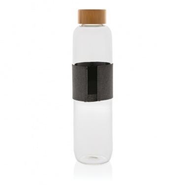 Logotrade promotional giveaway image of: Impact borosilicate glass bottle with bamboo lid