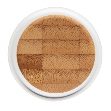 Logo trade business gifts image of: Impact borosilicate glass bottle with bamboo lid