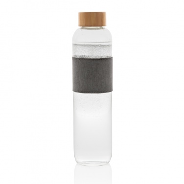 Logotrade promotional merchandise picture of: Impact borosilicate glass bottle with bamboo lid