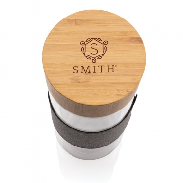 Logo trade promotional gifts picture of: Impact double wall borosilicate glass bottle