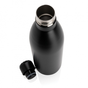 Logo trade advertising products image of: Solid colour vacuum stainless steel bottle 1L