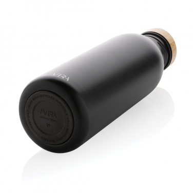 Logo trade corporate gifts image of: Avira Alcor RCS Re-steel single wall water bottle 600 ML