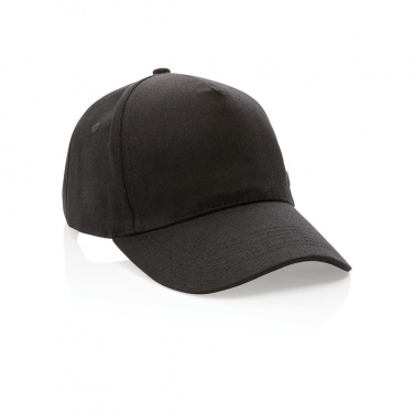 Logo trade promotional merchandise image of: Impact 5panel 280gr Recycled cotton cap with AWARE™ tracer