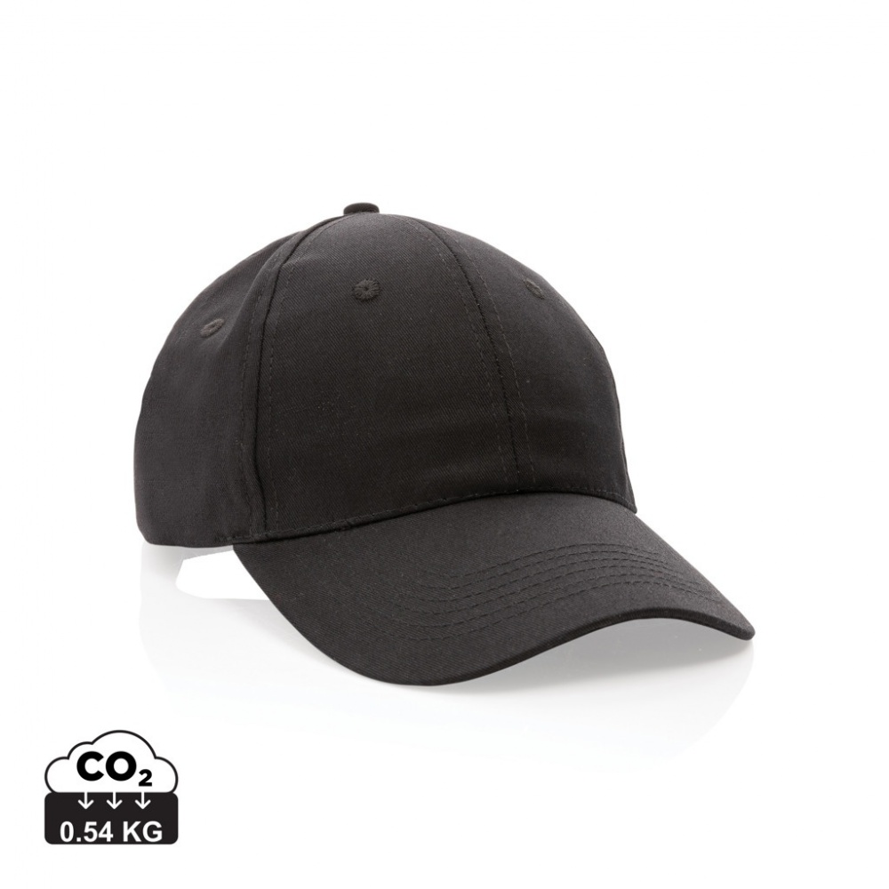 Logo trade advertising products picture of: Impact 6 panel 190gr Recycled cotton cap with AWARE™ tracer