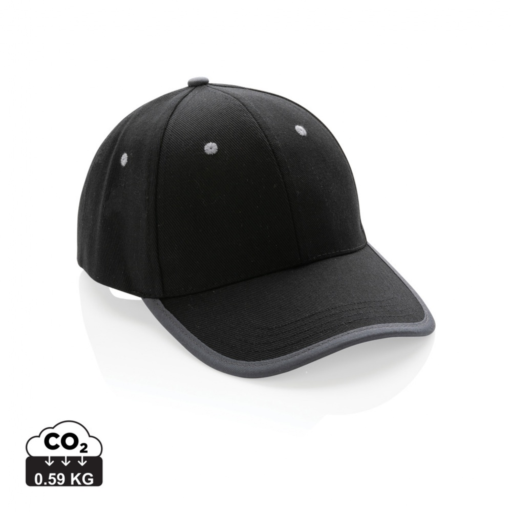 Logotrade promotional giveaways photo of: Impact AWARE™ Brushed rcotton 6 panel contrast cap 280gr
