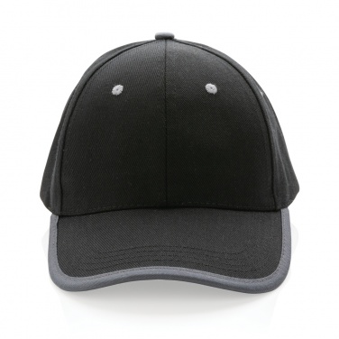 Logo trade promotional giveaways picture of: Impact AWARE™ Brushed rcotton 6 panel contrast cap 280gr
