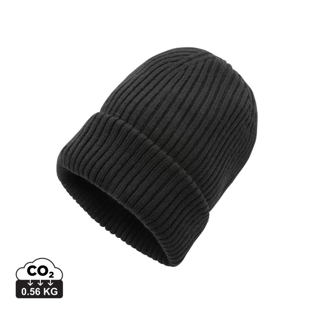 Logo trade promotional items image of: Impact AWARE™  Polylana® double knitted beanie