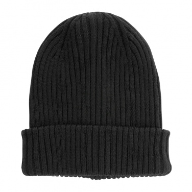 Logo trade corporate gifts image of: Impact AWARE™  Polylana® double knitted beanie
