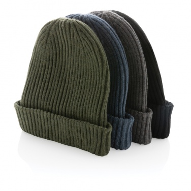 Logo trade promotional merchandise image of: Impact AWARE™  Polylana® double knitted beanie