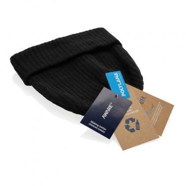 Logo trade promotional product photo of: Pryor AWARE™ Polylana® beanie with cuff