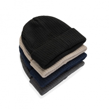Logo trade business gifts image of: Pryor AWARE™ Polylana® beanie with cuff