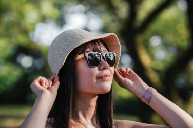 Logo trade promotional items image of: Bamboo and RCS recycled plastic sunglasses