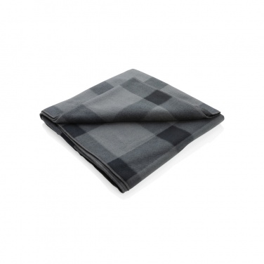 Logo trade promotional gifts image of: Soft plaid fleece blanket